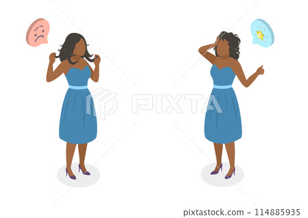 3D Isometric Flat Illustration of Before And After Salon Hair Treatment, Haircare Routine 3D Isometric Flat Illustration of Before And After Salon Hair Treatment, Haircare Routine 114885935