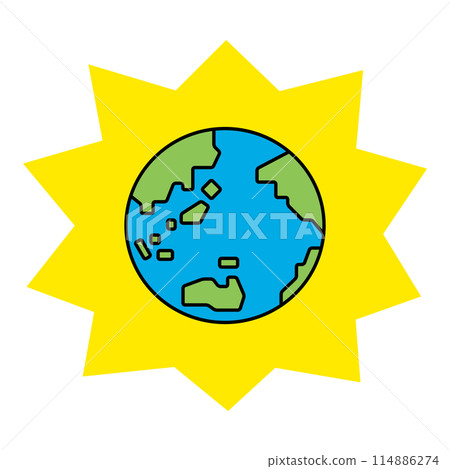 Illustration of the Earth 114886274