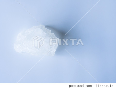 A white rock is on a white background 114887018
