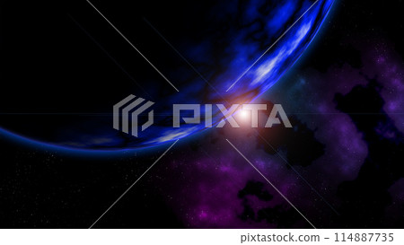 Image illustration of space and earth Image illustration of space and earth 114887735