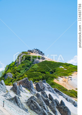 Climbing Mt. Tsubakur in summer (the summit of Mt. Tsubakur seen from the direction of Mt. Kitatsubakur) Climbing Mt. Tsubakur in summer (the summit of Mt. Tsubakur seen from the direction of Mt. Kitatsubakur) 114887788