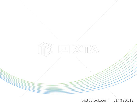 藍到綠漸層線波背景 114889112