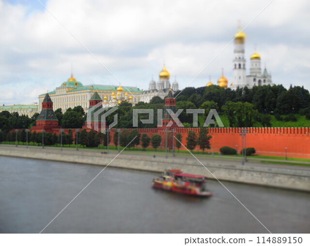 Russia Moscow Kremlin diorama style 114889150