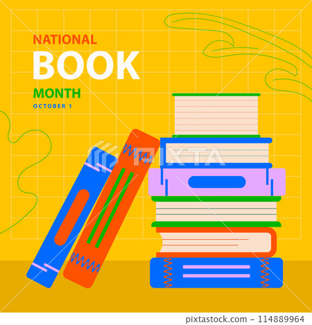 National Book Month on october 1. National Book Month on october 1. 114889964