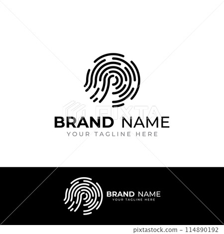 Fingerprint logo,fingerprint scan logo for business card identity.Logo design vector illustration templates and icons. Fingerprint logo,fingerprint scan logo for business card identity.Logo design vector illustration templates and icons. 114890192