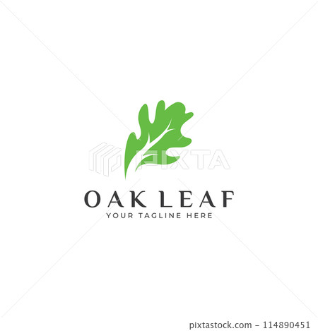 Autumn oak leaf logo and oak tree logo. With easy and simple editing of vector illustration. Autumn oak leaf logo and oak tree logo. With easy and simple editing of vector illustration. 114890451