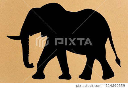African Elephant Animal silhouette, Wild African Elephant Silhouette African Elephant Animal silhouette, Wild African Elephant Silhouette 114890659