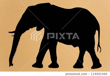 African Elephant Animal silhouette, Wild African Elephant Silhouette African Elephant Animal silhouette, Wild African Elephant Silhouette 114891484