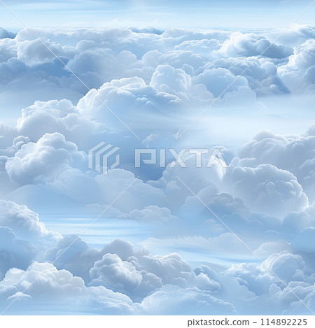 Classic Scene of a Sunny Day with Clear Blue Sky and Fluffy White Clouds Classic Scene of a Sunny Day with Clear Blue Sky and Fluffy White Clouds 114892225