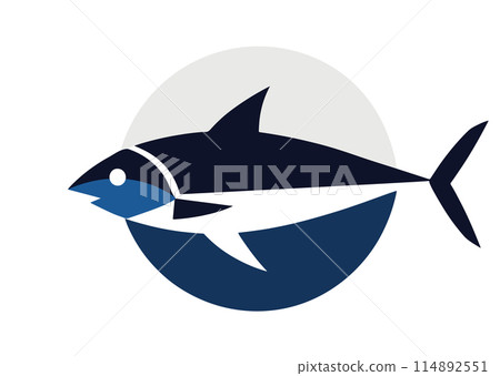 Stylish tuna illustration 114892551