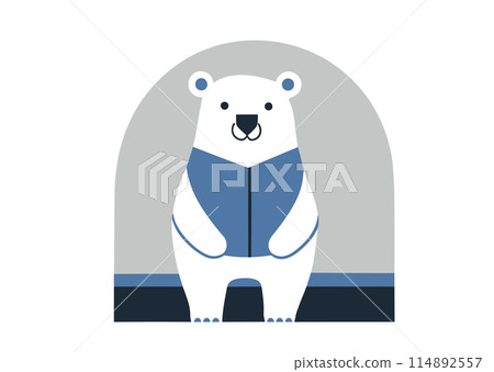 可愛的北極熊圖 114892557
