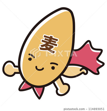 Illustration of a wheat hero character Illustration of a wheat hero character 114893051