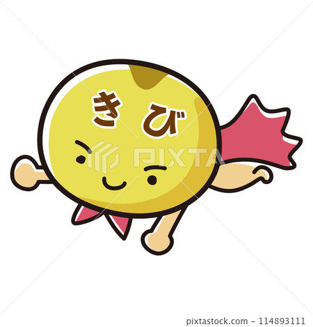 Illustration of a hero character of millet 114893111