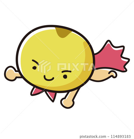 Illustration of a hero character of millet Illustration of a hero character of millet 114893183