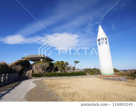 The Awazaki Lighthouse towering over the grounds The Awazaki Lighthouse towering over the grounds 114893243