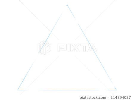 Blue faded triangle frame 114894027