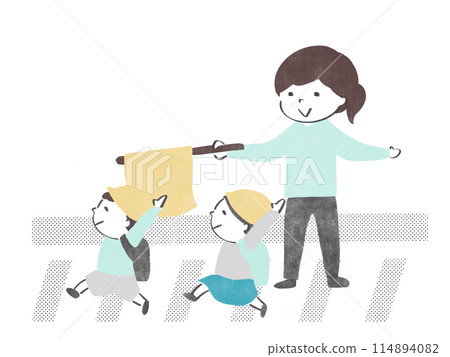 Parents waving flags 114894082