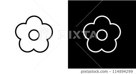 簡單的手繪線圖標 簡單的手繪線圖標 114894299