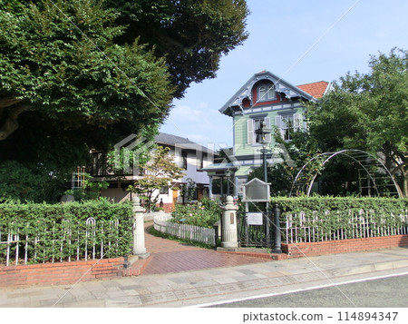 Entrance to the Yamate Museum in Yokohama Entrance to the Yamate Museum in Yokohama 114894347