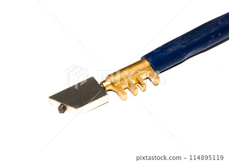 A picture of glass cutter isolated on white background 114895119