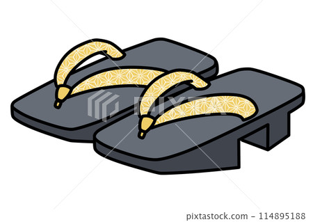 千兩木屐簡單插畫 千兩木屐簡單插畫 114895188