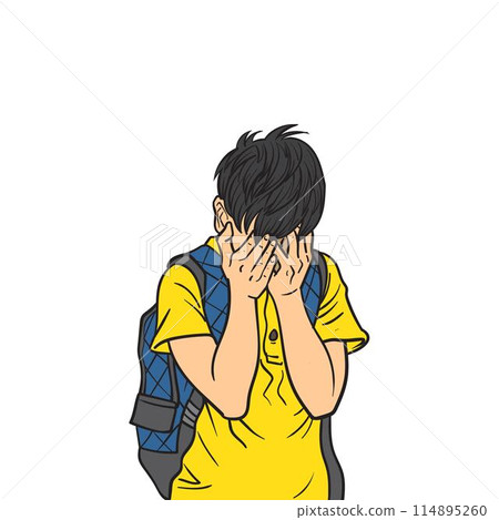 Kids under pressure vector 114895260