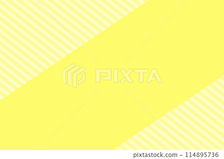 Yellow stripes and plain copy space background material 114895736