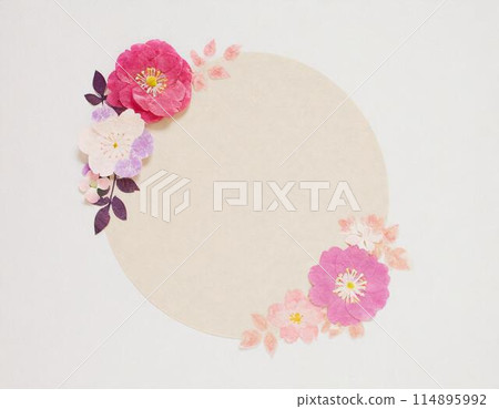 Retro flowers (AI generated material) 114895992