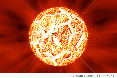 處於爆炸邊緣的行星的插圖 114896073