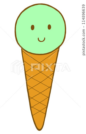 冰淇淋插畫（小嘴） 114896639