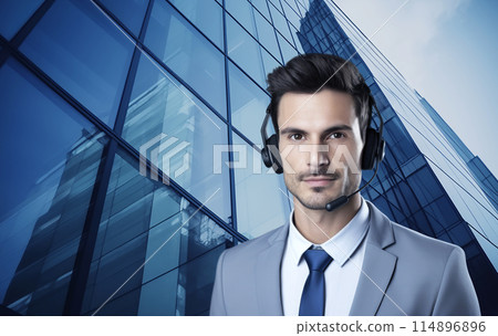 Business communication concept, Generative AI 114896896
