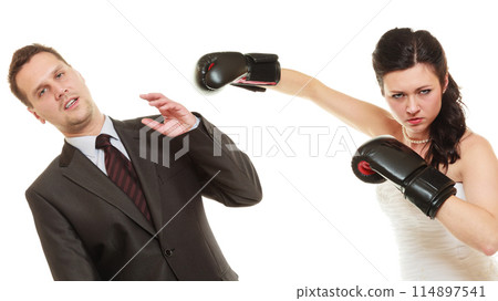 Married couple fighting. Married couple fighting. 114897541
