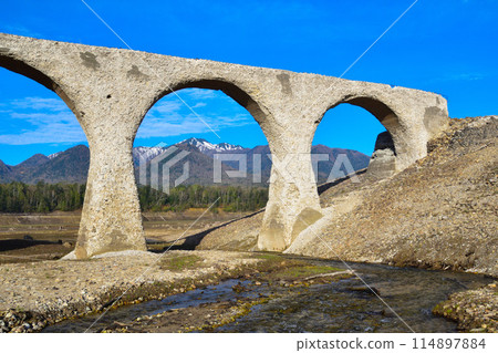 Former JNR Shihoro Line Taushubetsu River Bridge 114897884