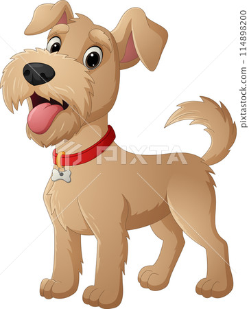 Cartoon funny lake land terrier dog Cartoon funny lake land terrier dog 114898200