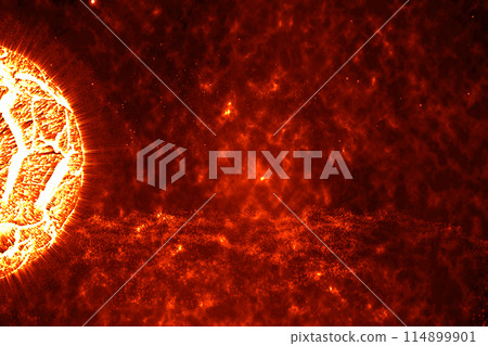 處於爆炸邊緣的行星的插圖 114899901