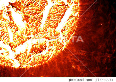 處於爆炸邊緣的行星的插圖 114899955