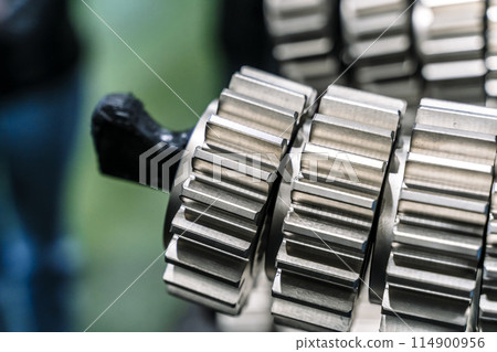 Production of gearbox gears. Metal gear part 114900956