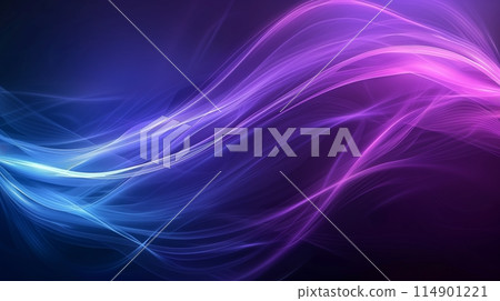 Gradient wallpaper fades from deep blue to vibrant purple, creating a modern, calm vibe. 114901221