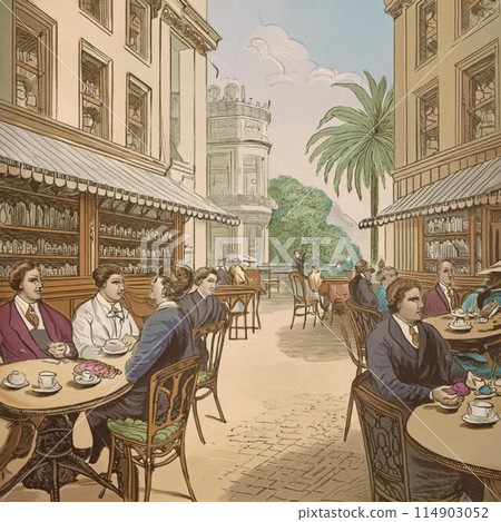 Stylish cafe 114903052