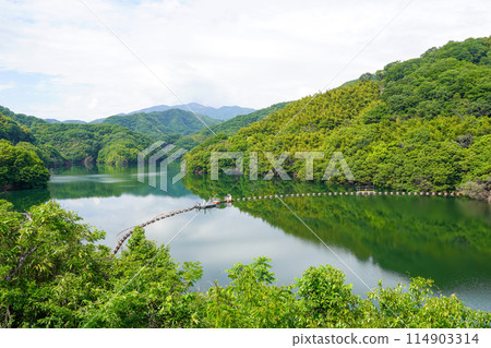 Lake Shirasagi at Ishitegawa Dam 114903314