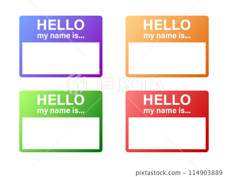 Hello speech bubble icon in flat style. Hi message vector illustration on isolated background. Welcome sign business concept. 114903889