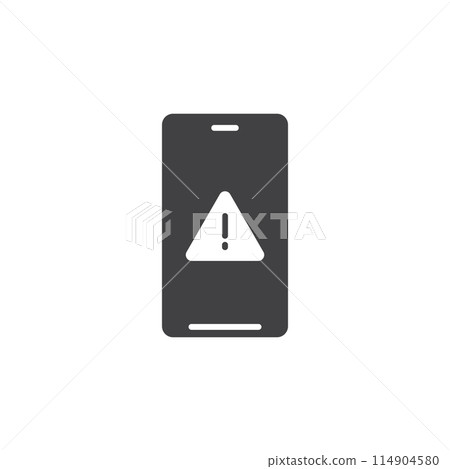Phone notifications icon in flat style. Smartphone with new notice vector illustration on isolated background. Reminder message sign business concept. Phone notifications icon in flat style. Smartphone with new notice vector illustration on isolated background. Reminder message sign business concept. 114904580