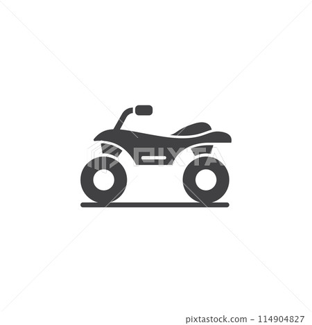 Atv icon in flat style. Quad bike vector illustration on isolated background. Transport sign business concept. Atv icon in flat style. Quad bike vector illustration on isolated background. Transport sign business concept. 114904827