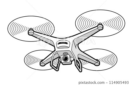 Drone flying Drone flying 114905493