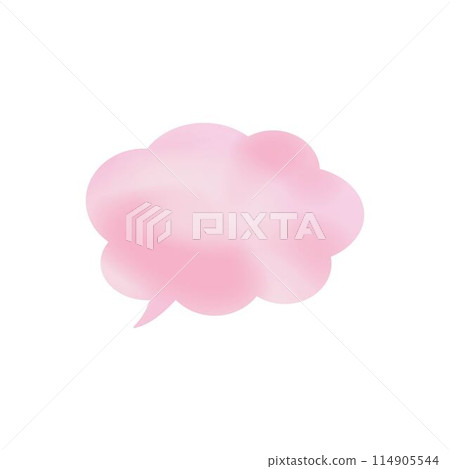 粉紅色雲朵語音氣泡_水彩風格_左向單品 粉紅色雲朵語音氣泡_水彩風格_左向單品 114905544