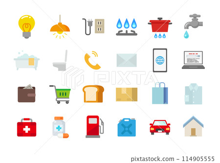 與生活相關的插圖圖示集 114905555
