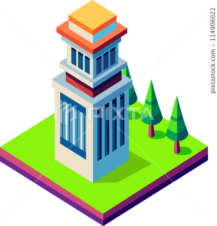 Isometric urban megalopolis top view of the city infrastructure town, Isometric urban megalopolis top view of the city infrastructure town, 114906022