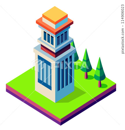 Isometric urban megalopolis top view of the city infrastructure town, Isometric urban megalopolis top view of the city infrastructure town, 114906023