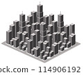 Isometric urban megalopolis top view of the city infrastructure town, 114906192