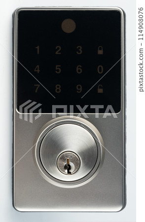 Keyhole with metal code pad Keyhole with metal code pad 114908076